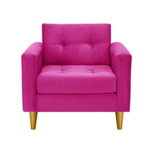 Bodevir - Sofa Retro 1C Felpa 01 Fucsia