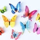 thumbnail image 4 of Decoración de pared de mariposas, 24 unidades, pegatinas 3D de mariposas para decoración de fiestas con imanes (coloridas, 24), 4 of 6