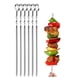 thumbnail image 1 of Set de 6 pinchos para barbacoa acero inoxidable 60cm asado, 1 of 2
