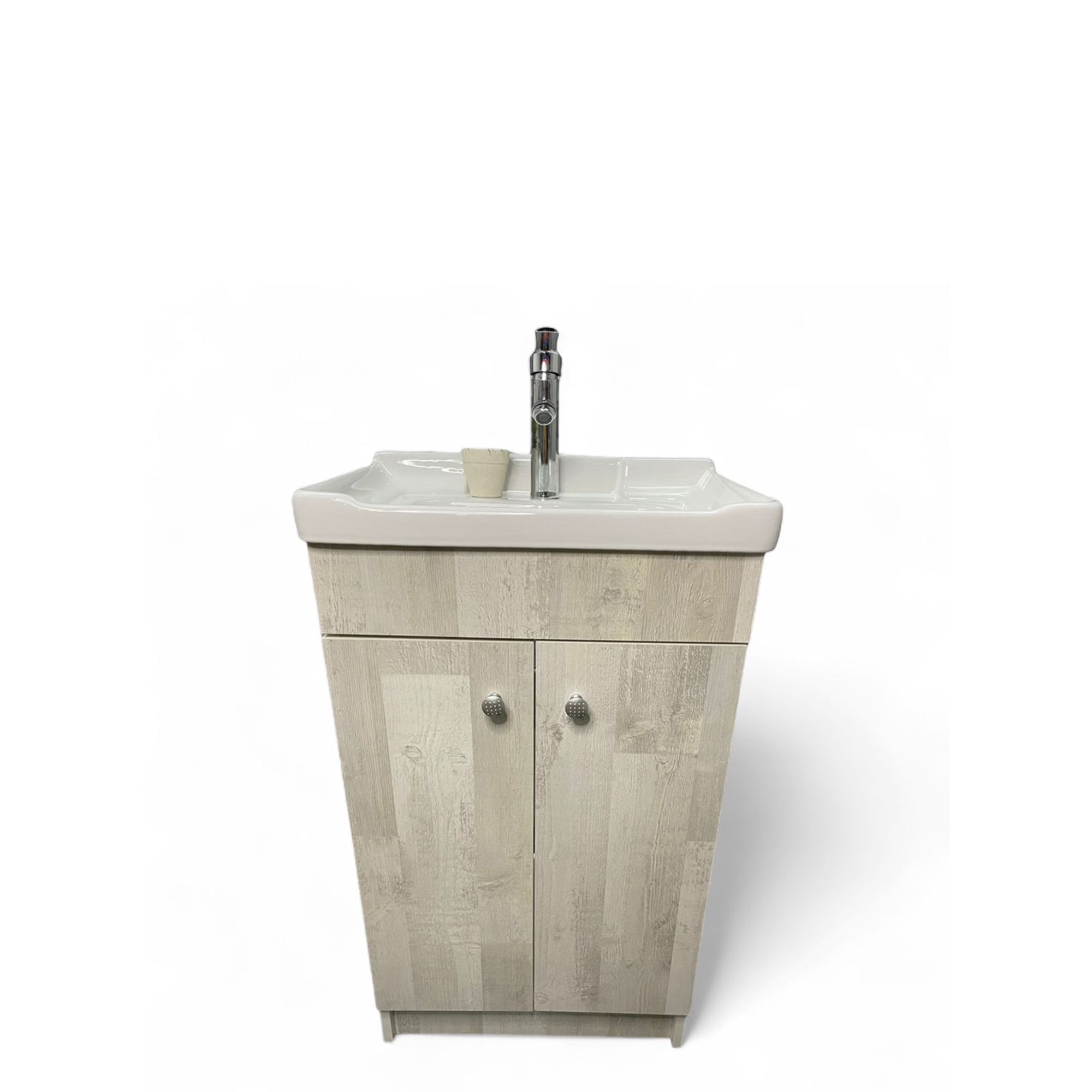 Dhi - Kit Vanitorio Con Mueble 50x38 Legno