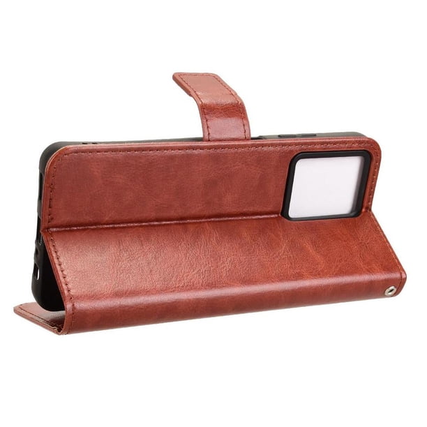 Funda tipo libro para HMD Fusion 5G, cartera todo‑en‑uno, funda multifuncional con tarjetero y correa de muñeca desmontable