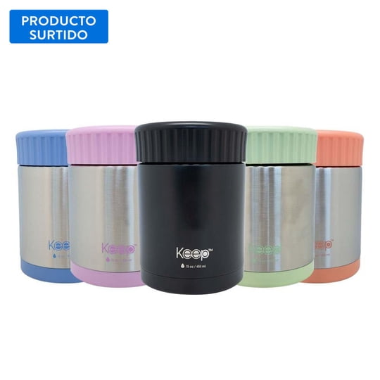 Termo Comida 450ml Acero Inoxidable, Color Surtido 1 Un Keep