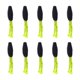 thumbnail image 1 of 10x Señuelos De Pesca Suaves Swimbaits Portátiles Tipo Crappie Para Lubina Crappie Minow Verde Y Negro, 1 of 5
