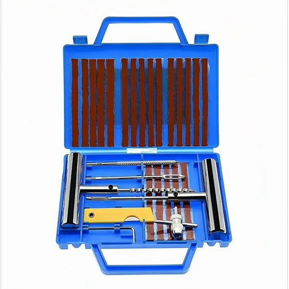 Kit 27 Piezas Reparación Pinchazos Neumático Emergencia Auto