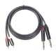 thumbnail image 1 of Cable De Audio Estéreo Macho De 1,5 M 2x6,35 Mm Macho A 2 RCA Chapado En Oro, 1 of 3