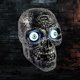 thumbnail image 1 of Calavera activada por sonido para fiestas de Halloween con ojos iluminados, 1 of 7