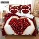 thumbnail image 1 of v879 Bed Sheets Heart Duvet Quilt Cover Pillow Case Music HD bed Set Linen King Queen Twin Single Double PCS PCS Home Textile 3-Piece Bedding Set (1 Duvet Cover + 2 Pillow Shams) Bed Sheets ju879, 1 of 5