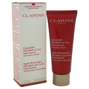 Clarins - Concentrado Súper Reparador Para Escote Y Cuello De Para Unisex - 2,4 Oz De Crema
