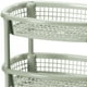 thumbnail image 3 of Canasta Ovalada Gris Metalizado, 3 of 3