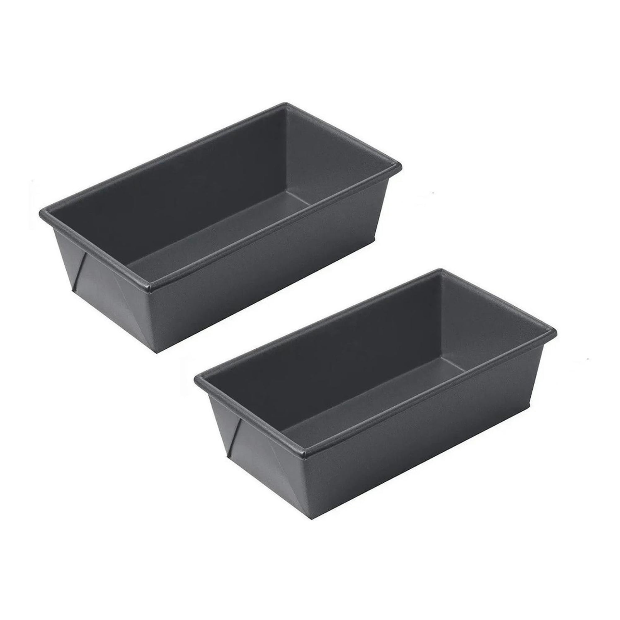 Pasteleriuscl - Pack X2 Molde Pan Molde Para Pan De Molde Rectangular 25cm Gris