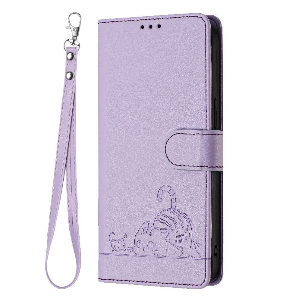 Funda Tipo Cartera Foxdock Para Oppo A60 4G Con Soporte, Ranuras, Rfid, Diseño De Gato