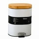 thumbnail image 1 of Cubo De Basura De Acero Inoxidable 6litros Basurero Hogar Blanco, 1 of 7