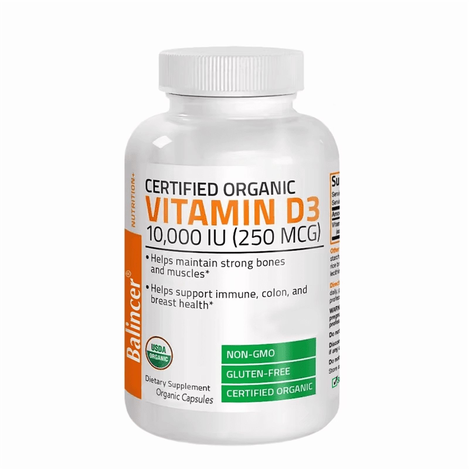 Balincer Vitamina D Cholecalciferol D3 10000Ui 250Mcg 60 Cap