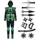 thumbnail image 3 of Set de disfraces Spooktacular Creations Green Ninja para niños, 3 of 7