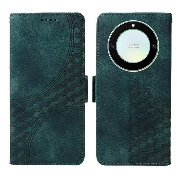 Carcasa FOXDOCK Honor X40 5G de cuero PU, diseño acolchado clásico, protección contra caídas y rayones