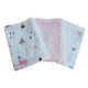 thumbnail image 1 of Set 3 Tutos de Muselina 70x70 cm 100% Algodón Orgánico - Set rosa, 1 of 3