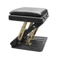 Magideal - Reposapiés Ajustable, Ajuste De Altura De 4 Niveles, Almohadilla Suave Para Reposapiés, Debajo Del Escritorio, Vagón, Tren De Larga Distancia A Casa Negro