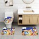thumbnail image 2 of Astérix y Obélix: El Combate de los Jefes Juego de 3 alfombras de baño de coral fleece: tapete de baño + alfombra de inodoro en forma de U + funda de tapa de inodoro en forma de O, 2 of 6