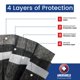 thumbnail image 3 of Mascarilla facial Amerishield negra ASTM Nivel 2 - 100 uds, 3 of 4