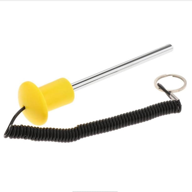 Bolígrafo para apilar pesas, bolígrafo para máquina de pesas, accesorios, bolígrafo para cargar pesas, equipo de ejercicios, bolígrafo con bloqueo de Amarillo 8x125mm