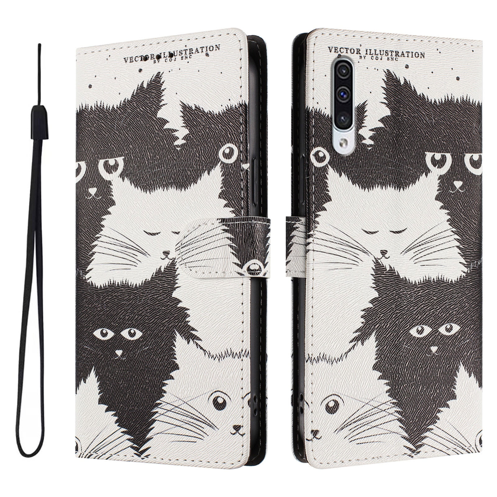 Foxdock Funda Tipo Cartera Para Samsung Galaxy A50/a50s/a30s Con Soporte Y Correa – Diseño De Patrones Lindos