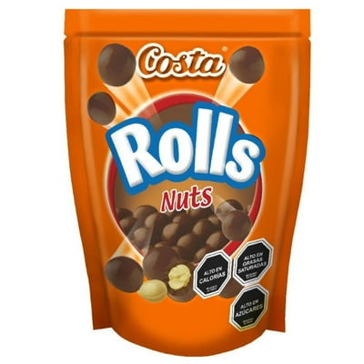 Chocolate Rolls Nuts 150 G Costa
