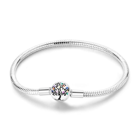 Pulsera ChenYuTe de plata esterlina 925 con cadena serpiente para mujer