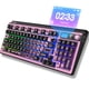 thumbnail image 1 of Teclado mecánico inalámbrico FOPATO H98 de 96 teclas con RGB negro, 1 of 8