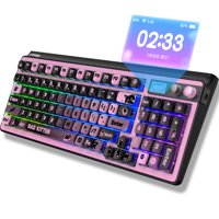 Teclado Mecánico Inalámbrico Fopato H98 De 96 Teclas Con Rgb Negro
