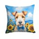 thumbnail image 1 of Cojín Sunflowers Fox Terrier, 1 of 6