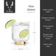 thumbnail image 3 of Vasos Lowball Viski 355 ml Pack de 2 con Base Dorada, 3 of 9