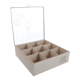 thumbnail image 1 of Caja de té City Love 9 divisiones 24x24x7cm, 1 of 3