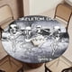 thumbnail image 5 of Mantel Ajustado Redondo Impermeable Desmarcar Familia De Esqueletos Espeluznantes 120 cm, 5 of 6