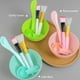 thumbnail image 2 of 1/3/5SETS Mask Bowl Health And Safety Easy To Clean 1 Set Green Makeup Tools Silicone Brush Not Easily Deformed Soft Material, 2 of 3