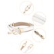 thumbnail image 2 of Cinturones Ajustables de Cintura Alta con Hebilla de Metal para Mujeres INSPIRE CHIC Regreso a Clases Blanco-doble hebilla redonda 22"-39"*3/8"(L*W), 2 of 5
