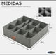 thumbnail image 5 of Pack de 3 Cajas Organizadoras Closet Carry All 16 Divisiones Ropa Interior Accesorios Gris, 5 of 7