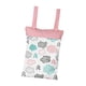 thumbnail image 4 of Bolsa De Pañales Para Bebé, Bolsa De Toallitas Húmedas Con Cremallera Para Actividades Al Aire Libre, Viajes, Picnic, Rosa Y Blanco, 4 of 5