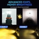 thumbnail image 4 of Luz antiniebla RGB AUOKAY H11/H8/H9 Bluetooth APP 3000 lm, 4 of 9