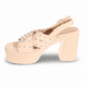thumbnail image 4 of Sandalia Tacón Beige Vía Franca, 4 of 5