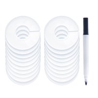 Magideal - Separador De Perchas, Divisores De Armario Para Guardería, Divisores De Tamaño De Ropa Para Tienda, Tienda De Tela, Clasificación De Ropa, Boutiques 20 Piezas