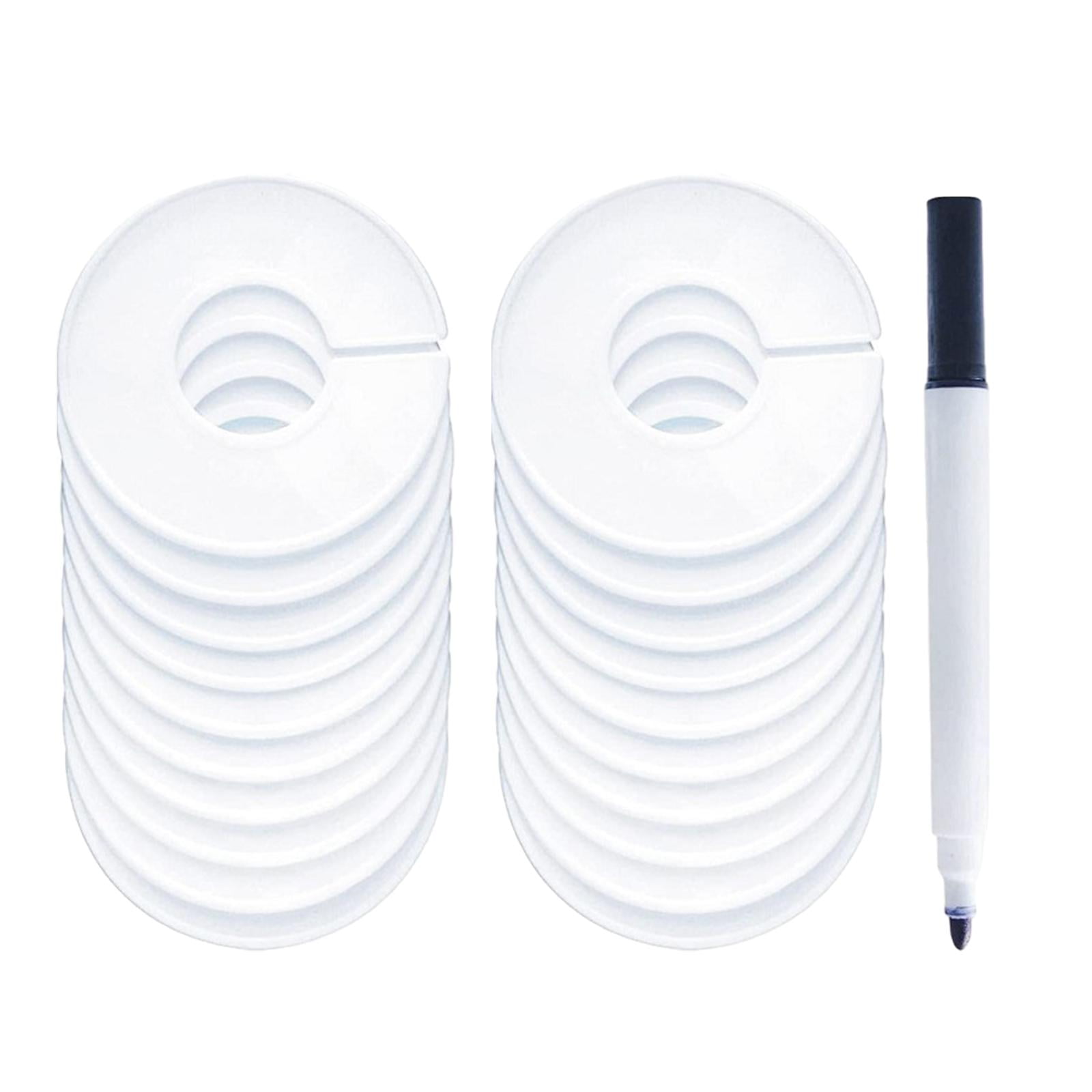 Magideal - Separador De Perchas, Divisores De Armario Para Guardería, Divisores De Tamaño De Ropa Para Tienda, Tienda De Tela, Clasificación De Ropa, Boutiques 20 Piezas