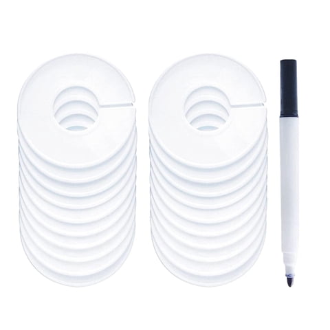 Magideal - Separador De Perchas, Divisores De Armario Para Guardería, Divisores De Tamaño De Ropa Para Tienda, Tienda De Tela, Clasificación De Ropa, Boutiques 20 Piezas