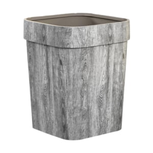 Magideal - Bote De Basura, Bote De Basura Pequeño, Papelera De Reciclaje Decorativa De Granja Rústica, Bote De Basura Para Baño, Cerca De La Oficina, Sala De Est Gris