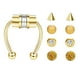 thumbnail image 2 of Anillo De Nariz Falso Magnético No Piercing Estilo Punk Regalos De Moda Para Hombres Mujeres Oro, 2 of 5