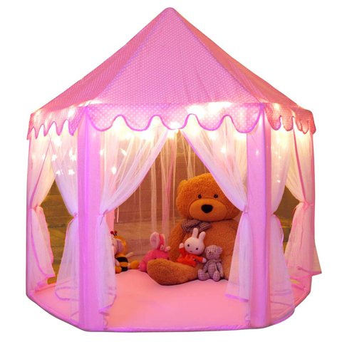 Tienda De Campaña Monobeach Princess Castle Para Niñas, 140 X 135 Cm