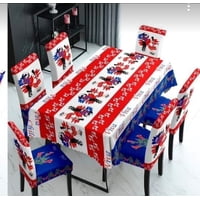 Pickacho - Mantel Rectangular Más 6 Fundas De Silla Fiestas Patrias