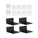 thumbnail image 5 of 4 Piezas Estantes De Pared Pequeños Estantes Flotantes Para Dormitorio Sala De Estar Negro, 5 of 5