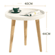 thumbnail image 2 of Mesa Redonda De Madera Estilo Moderno 40cm #1, 2 of 3