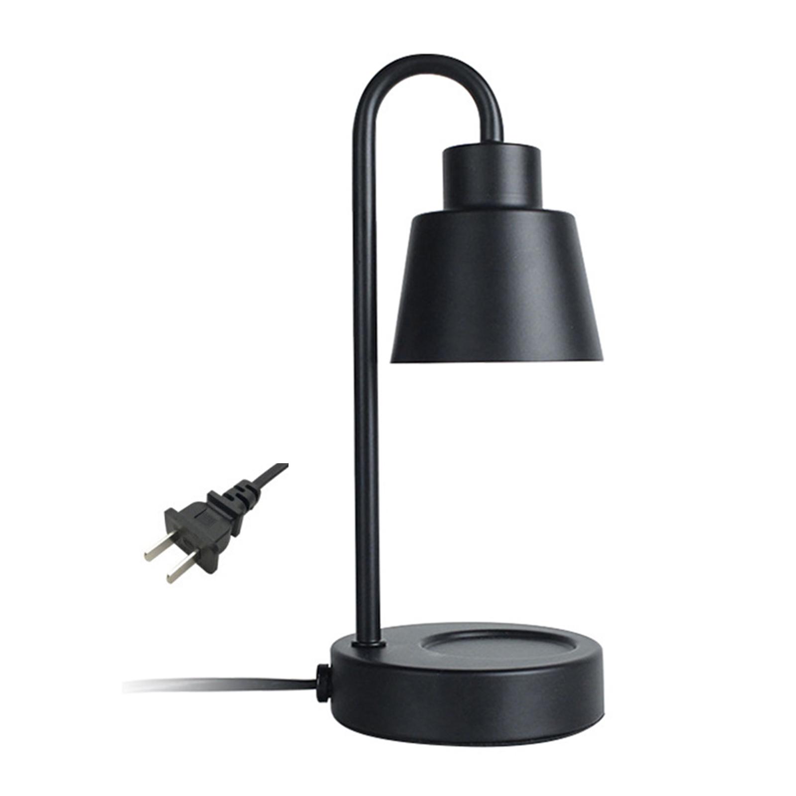 Magideal - Lámpara Calentadora De Velas Eléctrica, Luz De Fusión De Velas, Lámpara De Mesa Regulable, Lámpara De Fusión De Velas Para Dormitorio, Sala De Estudio Negro