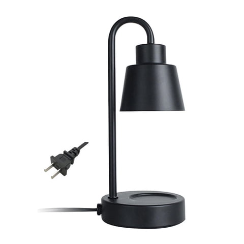 Magideal - Lámpara Calentadora De Velas Eléctrica, Luz De Fusión De Velas, Lámpara De Mesa Regulable, Lámpara De Fusión De Velas Para Dormitorio, Sala De Estudio Negro